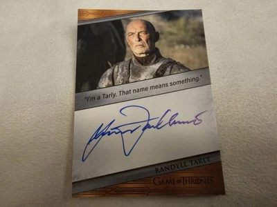 Game Of Thrones Rittenhouse James Faulkner Autograph Randyll Tarly - Bild 1 von 2