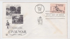 TurtlesTradingPost- Battle of Shiloh 1962 - #1179 FDC Artcraft Cachet - Picture 1 of 1