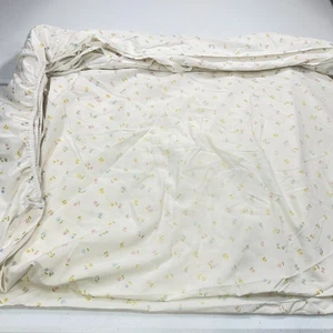 vintage wamsutta queen fitted sheet multi colored floral small all over mcm - Picture 1 of 6