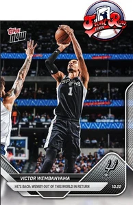 Victor Wembanyama 2025 NBA TOPPS NOW 19 presale - Picture 1 of 2