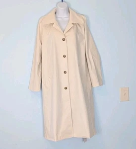 Tankaneo winddichter Trenchcoat elfenbein Damen mittelleicht NEU mit 1 Punkt - Bild 1 von 14