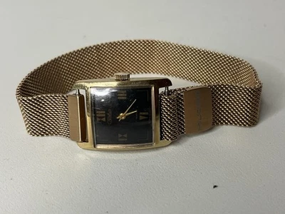 Reloj Mujer Slava URSS AU1 Chapado en Oro 17 Joyas, Vintage, Funciona Foto 1 de 4