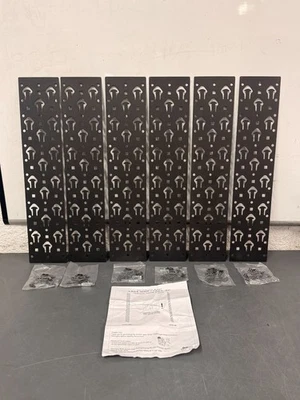 6-PACK Middle Atlantic 13RU Vertical Lacing Strips (LACE-13-OWP) w/ Hardware - Image 1 of 4