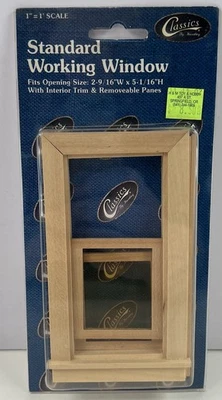 Classics by Handley #71000 Standard Working Window Dollhouse  1” Scale New - Image 1 of 2