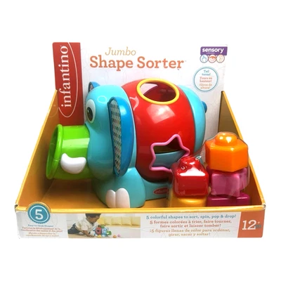 Juguete clasificador forma jumbo elefante Infantino Foto 1 de 4