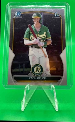 2023 Bowman Baseball Zach Gelof Chrome #BCP-1 1st Prospect Oakland Athletics - Image 1 of 2