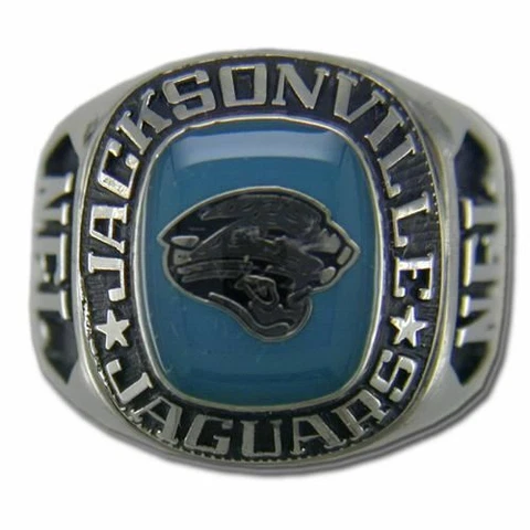 Jacksonville Jaguars Large Classic Silvertone NFL Ring Cover