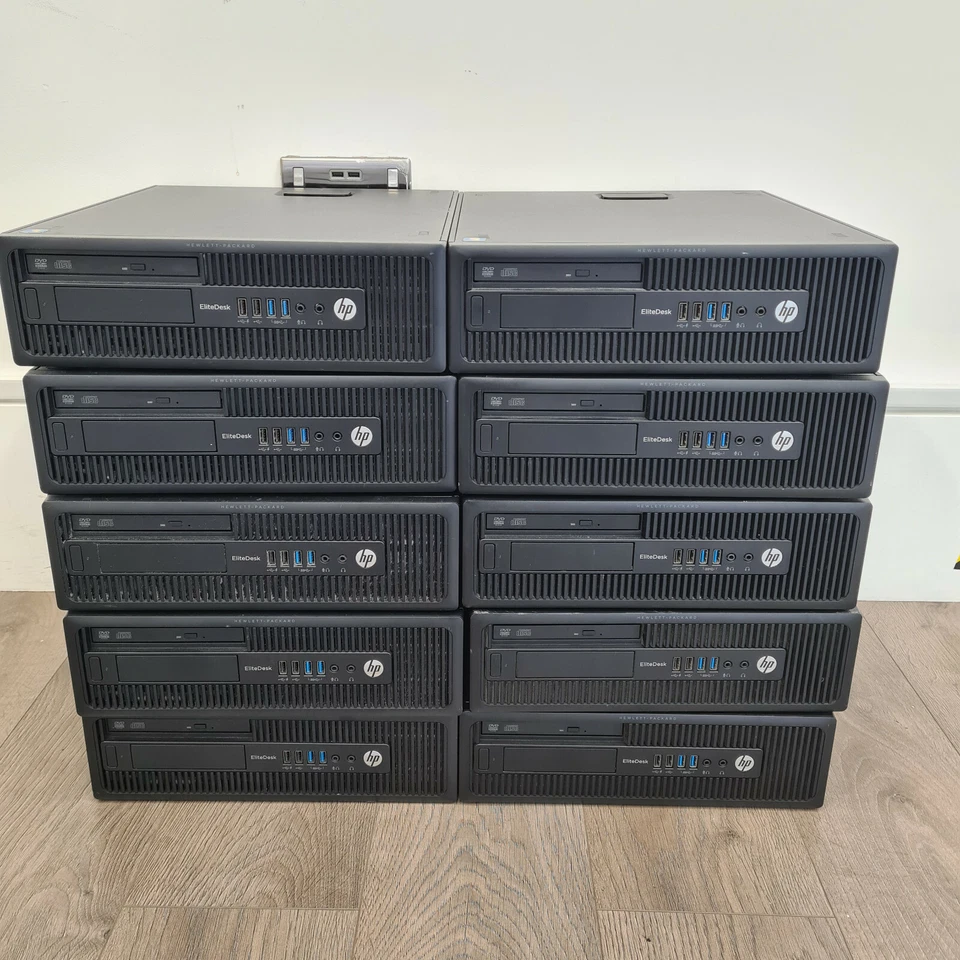 HP Elitesdesk 705 G1 SFF AMD A8 Pro 7600B R7 10 CMP  @3.1GHz 4GB Ram 128GB SSD   - Image 1 of 4