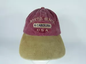 Cappello regolabile con cinturino Myrtle Beach South Carolina bordeaux/marrone - Foto 1 di 7