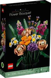 LEGO Icons Flower Bouquet Building Decoration Set - Artificial Flowers with Rose - Picture 1 of 10