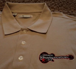 NEU Herren ~ Texaco Country Showdown ~ Polo Golf Shirt Neu ohne Etikett XL Cutter & Buck Neu ohne Etikett - Bild 1 von 4