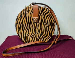 Borsa per capelli di vitello Dune London a righe di tigre - Foto 1 di 7