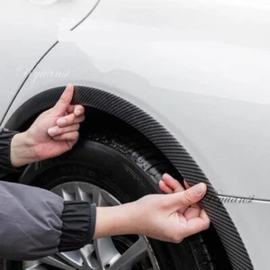 1.5M Carbon Fiber Car Wheel Eyebrow Arch Trim Lips Strip Fender Flare Protector - Bild 1 von 8