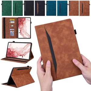 Para Samsung Galaxy Tab S10FE+ 13.1" 2025 Tablet Cuero Billetera Estuche Soporte Cubierta - Imagen 1 de 19