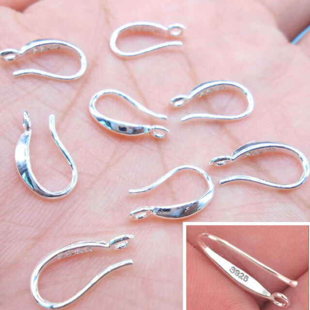 100PCS Earrings Wire Making Jewelry Findings Sterling Silver DIY High  Quality