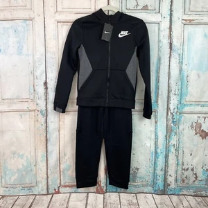 NWT Nike 2 Piece Set Black Jogger Set Boys Medium - Picture 1 of 6