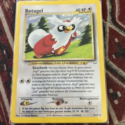 Pokemon German Botogel - Delibird 5/64 Vintage Pokémon Holo Rare LP/MP - Image 1 of 4