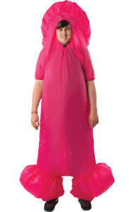 Orion Costumes Men's Inflatable Pink Big Willy Rude Penis Stag Night Fancy Dress