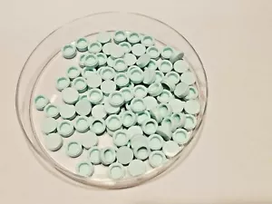 100x - LEGO Light Aqua Tile, Round 1 x 1 (98138) new - Picture 1 of 1