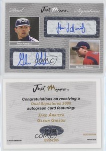 2008 Just Minors Dual Signatures Silver Edition /25 Jake Arrieta #DSS08.005 Auto