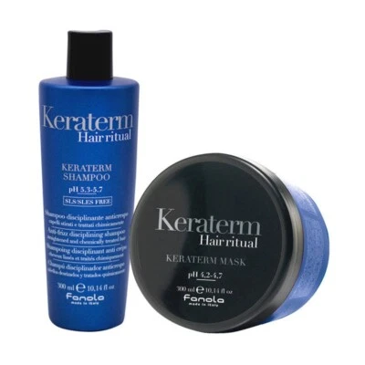 FANOLA Kit Keraterm Shampoo Anticrespo 300ml + Maschera Anticrespo 300ml