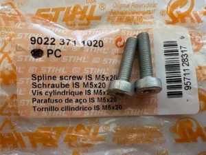 (2) Tornillos estriados STIHL # 9022 371 1020 IS-M5x20 mm - Imagen 1 de 1