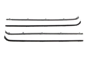 Front Door Beltline Window Felts Black 4pcs 57-60 F100 F250 F350 Pickup - Picture 1 of 3