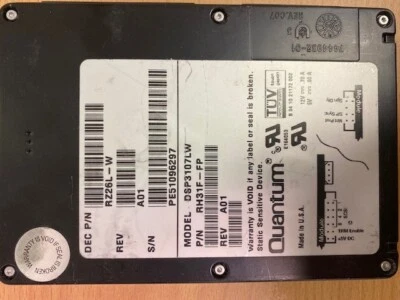 QUANTUM / DIGITAL DSP3107LW  1GB SCSI DRIVE 68 PIN RH31F-FP DEC P/N RZ26L-W - Image 1 of 2