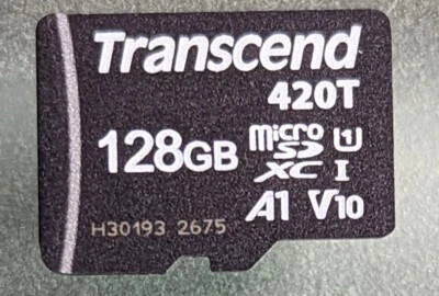 Transcend 128GB micro SDXC Memory Card - Image 1 of 2