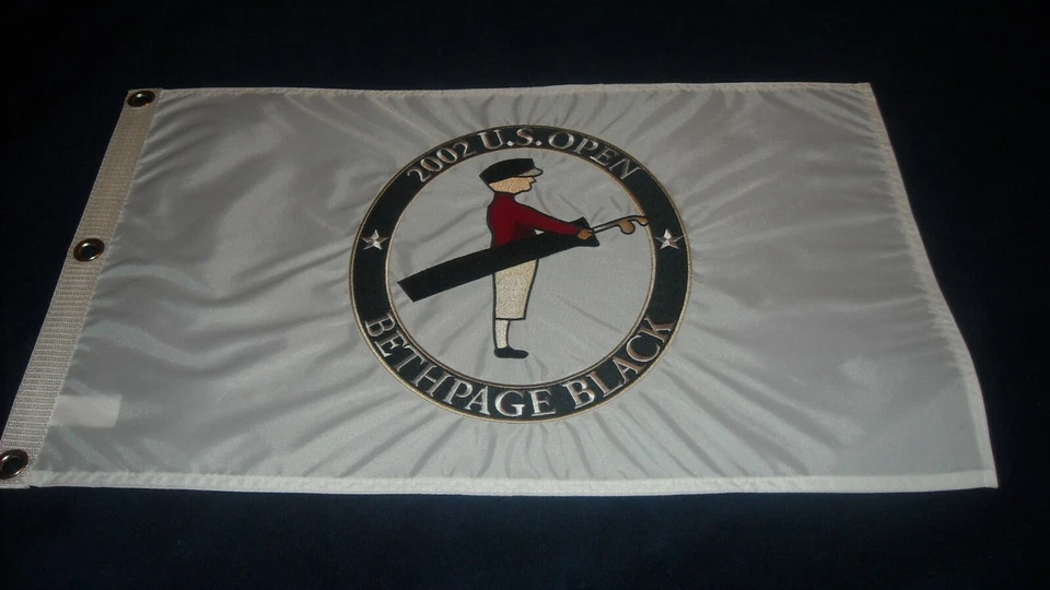 2002 US OPEN BETHPAGE BLACK  FLAG-TIGER WOODS WINS BY THREE STROKES-FROM USGA - Image 1 of 4