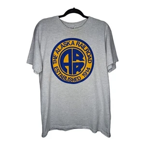 Vintage Alaska Railroad ARR T Shirt Medium/Large Single Stitch Anvil 1990s - Picture 1 of 7