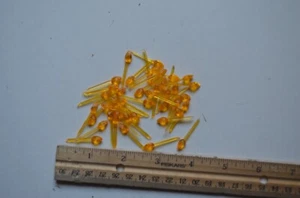 50 Replacement Round Twist flame yellow  Bulbs Peg for Ceramic Christmas Tree  - Picture 1 of 4