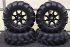Defender Hd7 28" Cryptid Mud Atv Tire & 14" Hd6 Blk Wheel Kit Can1ca Made In Usa