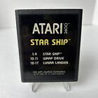 Star Ship For Atari 2600, Cartridge Only, No Case, No Manual, Tested Working