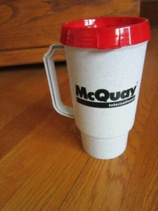McQuay International Travel Mug Collectible w/bottom storage cup Auburn NY - Picture 1 of 10