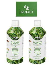 -SNEP - OLIVOX 2 BOTTIGLIE DA 1 LT PANCIA PIATTA SGONFIA E DRENA - INTEGRATORE- - Foto 1 di 1
