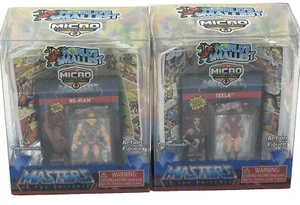 He Man + Teela World's Smallest Masters of Univ 1.25" Mini Figure w/2.25" - Picture 1 of 4