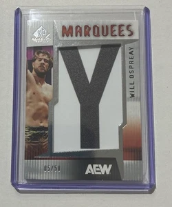 2025 AEW SP Game Used Marquee Will Ospreay 50 - “Y” - Picture 1 of 2