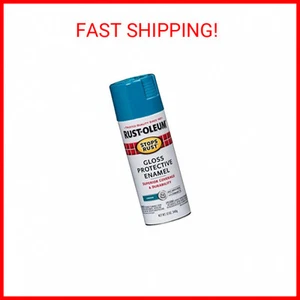 Rust-Oleum 277239 Stops Rust Spray Paint, 12 oz, Gloss Lagoon - Picture 1 of 2