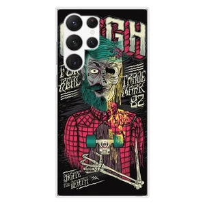 Coque en silicone imprimée compatible Samsung Galaxy S23 Ultra Skull Urgh - Photo 1 sur 6