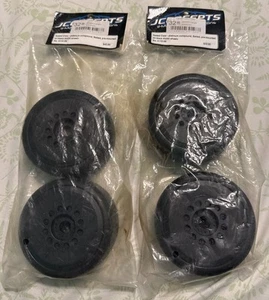 JConcepts 3113-39 Speed Claw Belted 83mm Speed Run Pre-Glued Tires Black (4) New - Picture 1 of 8