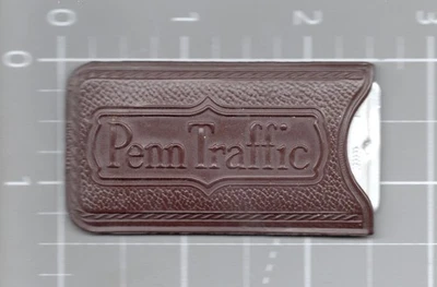 1950s Penn Traffic Charge Plate Johnstown Pennsylvania Leather Case - Image 1 of 4