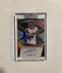 2021 Panini Michael Vick Auto Black Prizm #SIG-MV Mike Autograph 12/35 - Bild 1 von 2