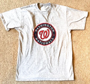 Washington Nationals 40 Dewolf Team Crew Primary Logo Gray T-Shirt Adult Medium - Picture 1 of 7