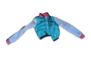 2021  Barbie Gymnast Jacket Turquoise And White Read Description  - Picture 1 of 3