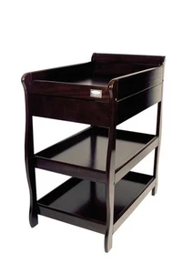 babyhood Sleigh Change Table With Drawer (English Oak) - Picture 1 of 2
