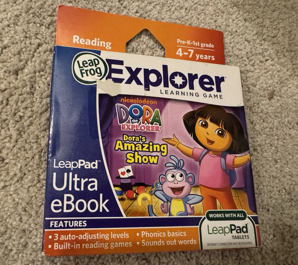 Leap Frog Explorer Dora's Amazing Show works for Leap Pad Tablets NEW - Image 1 of 2