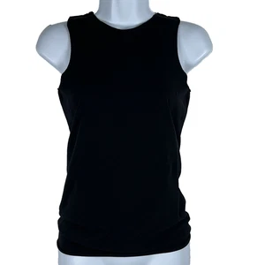 Prada Top Damen M Schwarz Strick Tank Stretch Ärmellos Retro Style Business Chic - Bild 1 von 19