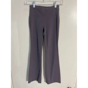 Athleta girl leggings size M (8-10) purple high rise chit chat flare active  - Picture 1 of 5