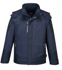 Portwest Waterproof 3-in-1 Radial Jacket Windproof Hood Winter Warm Mens Coat